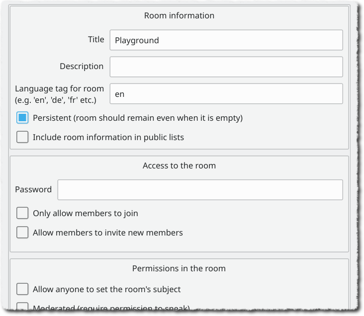 Allow joining. Prosody. XMPP. Jabber ID. XMPP Telegraph.