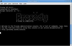 Prosody's command console